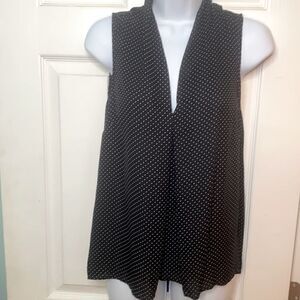 Black White Poke a dot Blouse by George